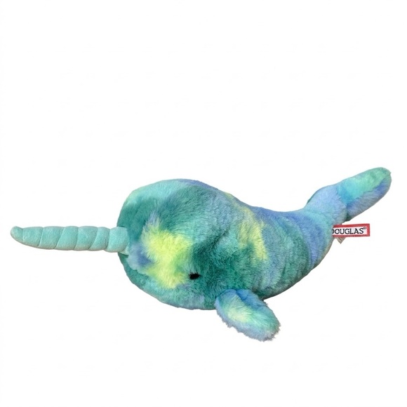 Douglas Other - Douglas Ned Blue Green Narwhal 16" Plush Stuffed Animal Cuddle Toy Tie Dye 2023